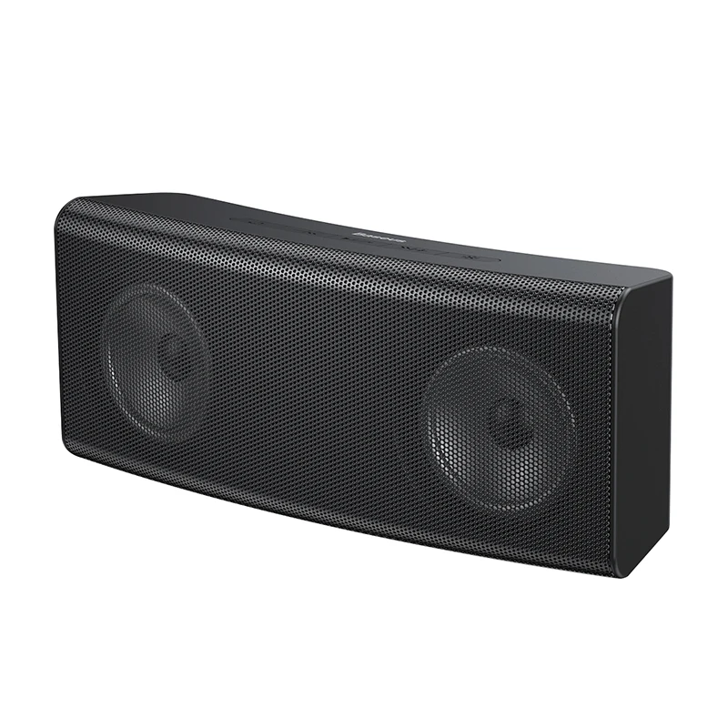 Baseus портативный Bluetooth динамик 5,0 открытый беспроводной динамик s 3D стерео звуковая система Музыка объемный громкий динамик поддержка TF AUX - Цвет: Черный