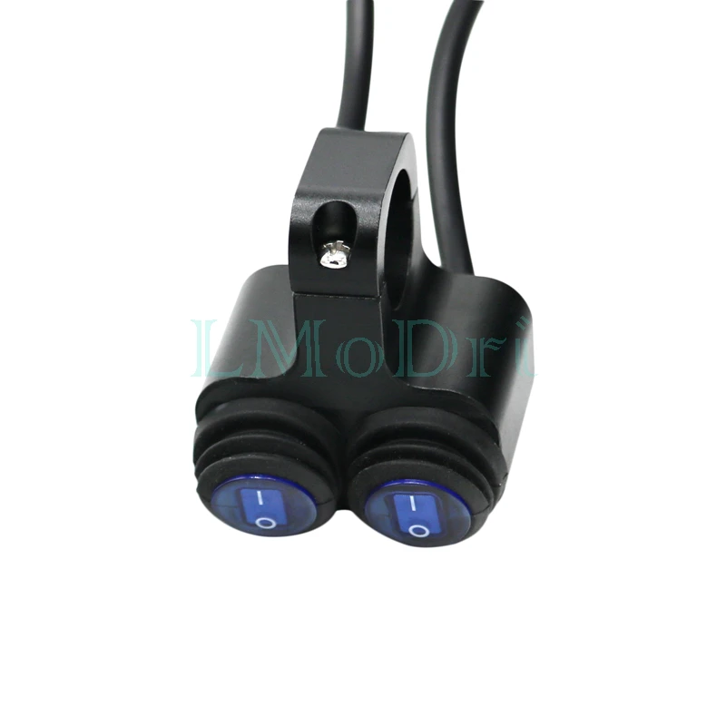 Переключатель на руль мотоцикла LMoDri 2 кнопки управления для 22 мм 7/8 дюйма сменные