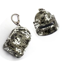hot game playerunknowns keychain battlegrounds pubg level 3 camouflage can open bag helmet pendants
