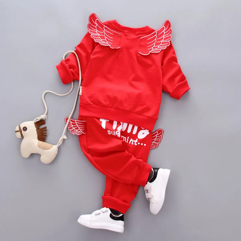 Осень 2018 комплекты одежды для младенцев костюмы девочек и мальчиков Детская