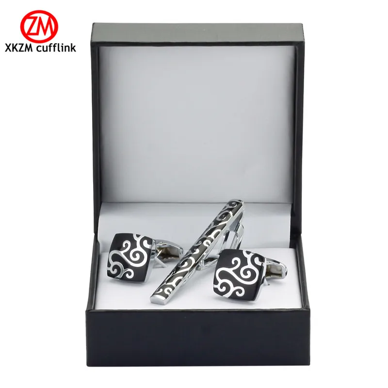 XKZM высококачественные запонки звенья зажим для галстука булавка подарок мужчин
