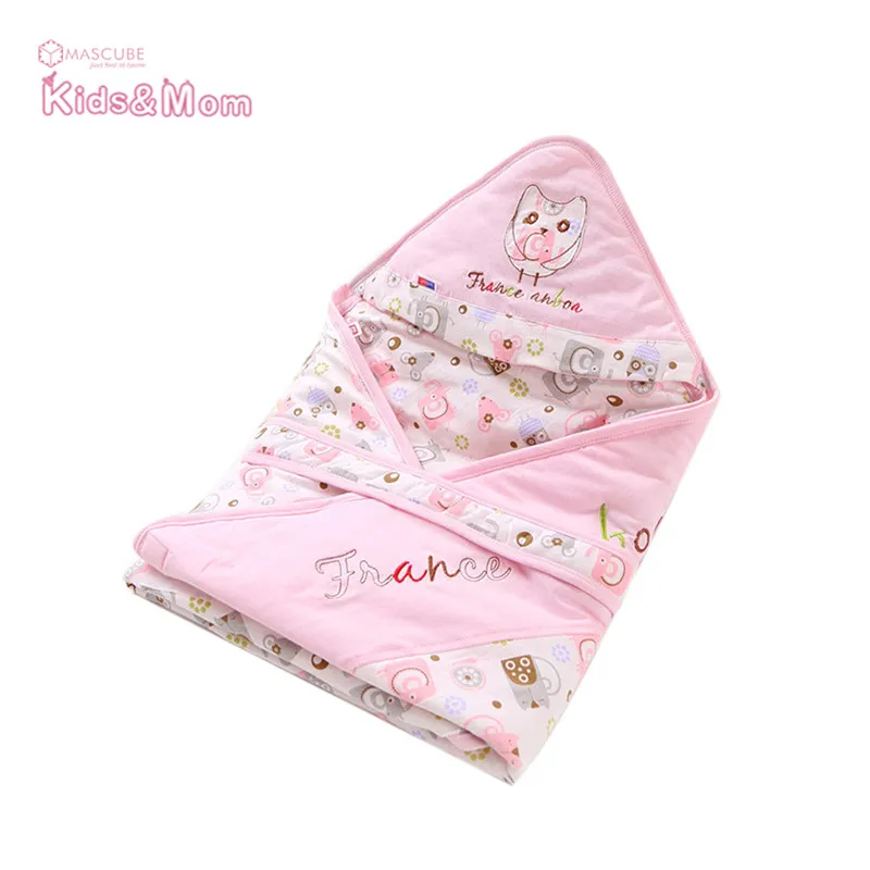 High Quality Kids Envelope Blanket Swaddle Baby Cotton Sleeping Bags Warm Print Cartoon Newborn Wrap Blankets Soft Bedding |