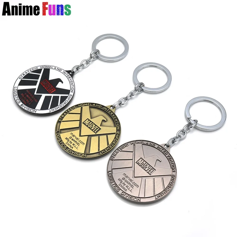 Фильм агенты щит брелок Марвел комикс Мстители логотип Подвеска Шарм ювелирные