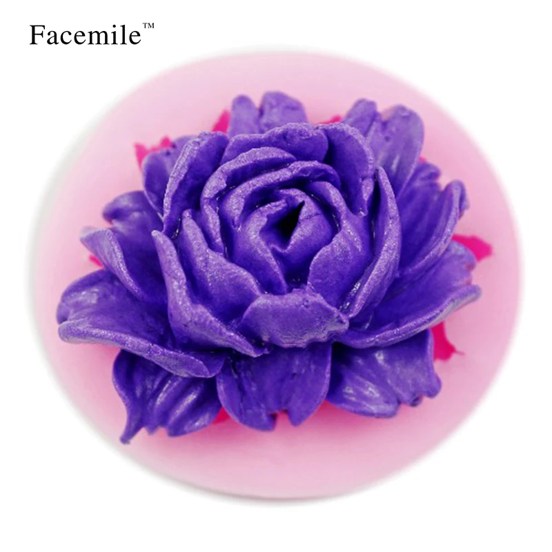 Facemile 1 шт. силиконовая форма в виде цветка розы помадка подарок украшение