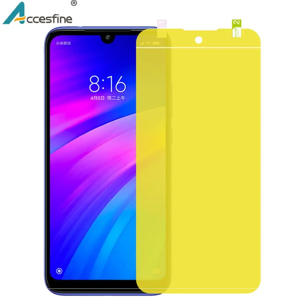 5D полностью покрывающая Гидрогелевая пленка для Redmi 7 Note 6 Pro мягкая защитная из