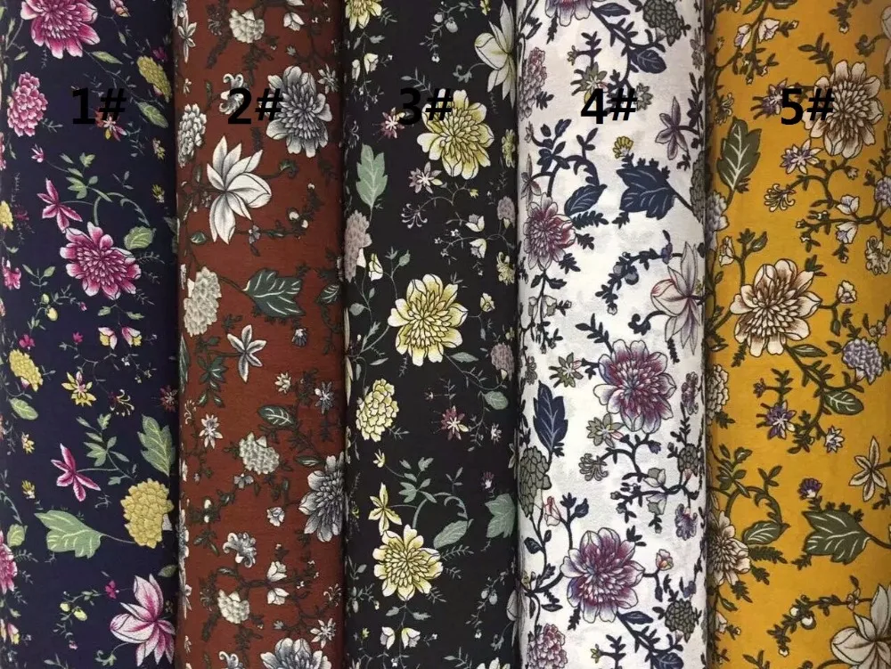 

145 см ширина Париж Жемчуг шифон ткань цветы шаблон для юбки костюм-платье CH01-125