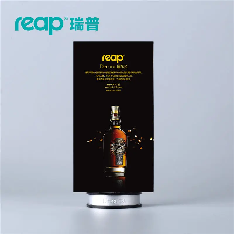 5-Pack REAP decora PS T-форма регистрации знак держатель карты Настольный стенд меню Service label напиток бренд Конференц