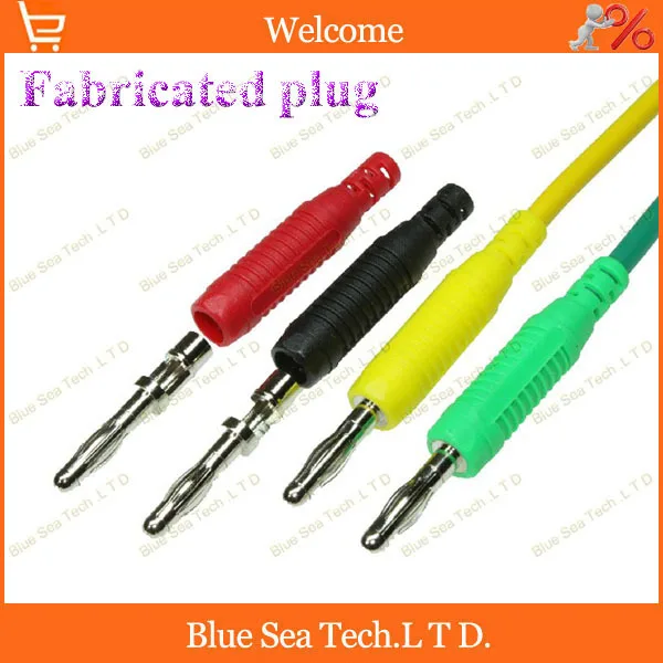 10 шт. пять цветов DIY сварной Тип 4 мм аудио разъем типа банан изготовленный штекер