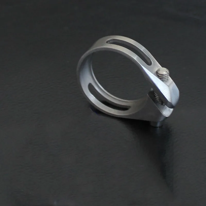 31.8 MM Gray Выберите дорожный велосипед титановая стойка сиденья зажим 31,8 мм зажим для велосипедного седла - Цвет: 31.8 MM Gray