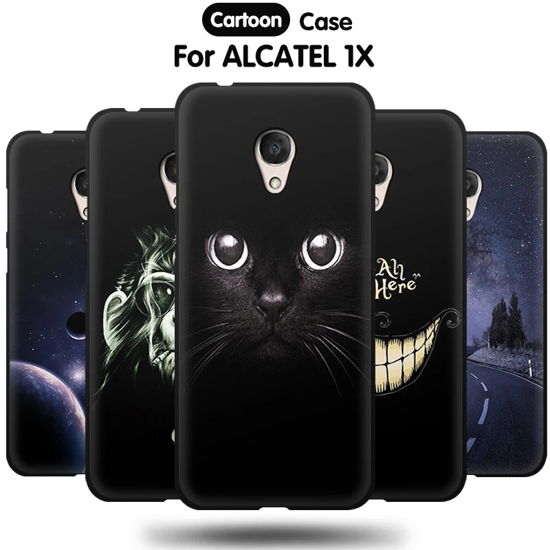 JURCHEN чехол для Alcatel 1X чехол из мягкого ТПУ 3D мультяшный силиконовый чехол на заднюю панель чехол для Alcatel 1C чехол для телефона 5009A 5059D 5009 5059
