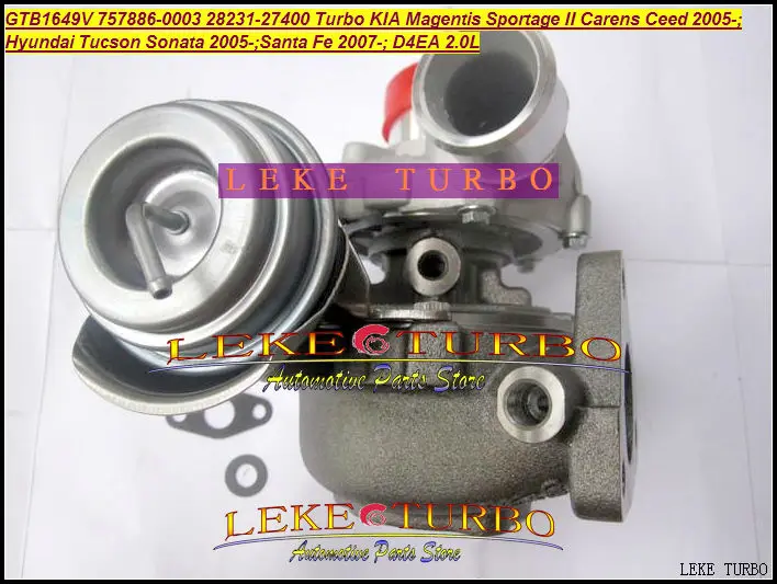 GTB1649V 757886 -5003S 28231-27400 28231 27400 Turbo для HYUNDAI Tucson Santa Fe KIA Magentis Sportage Carens Ceed D4EA 2.0L