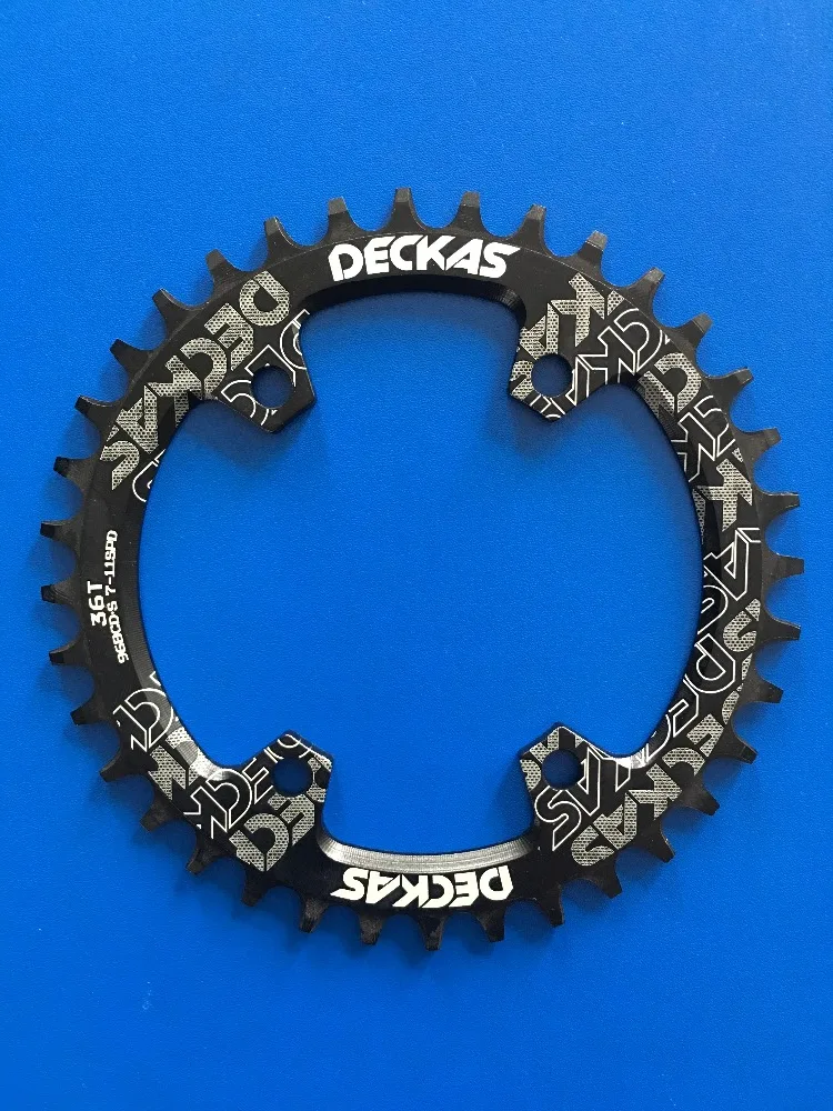Звездочка велосипедная DECKAS 32T/34T/36T96bcd цепь круглая кривошипная система одинарная