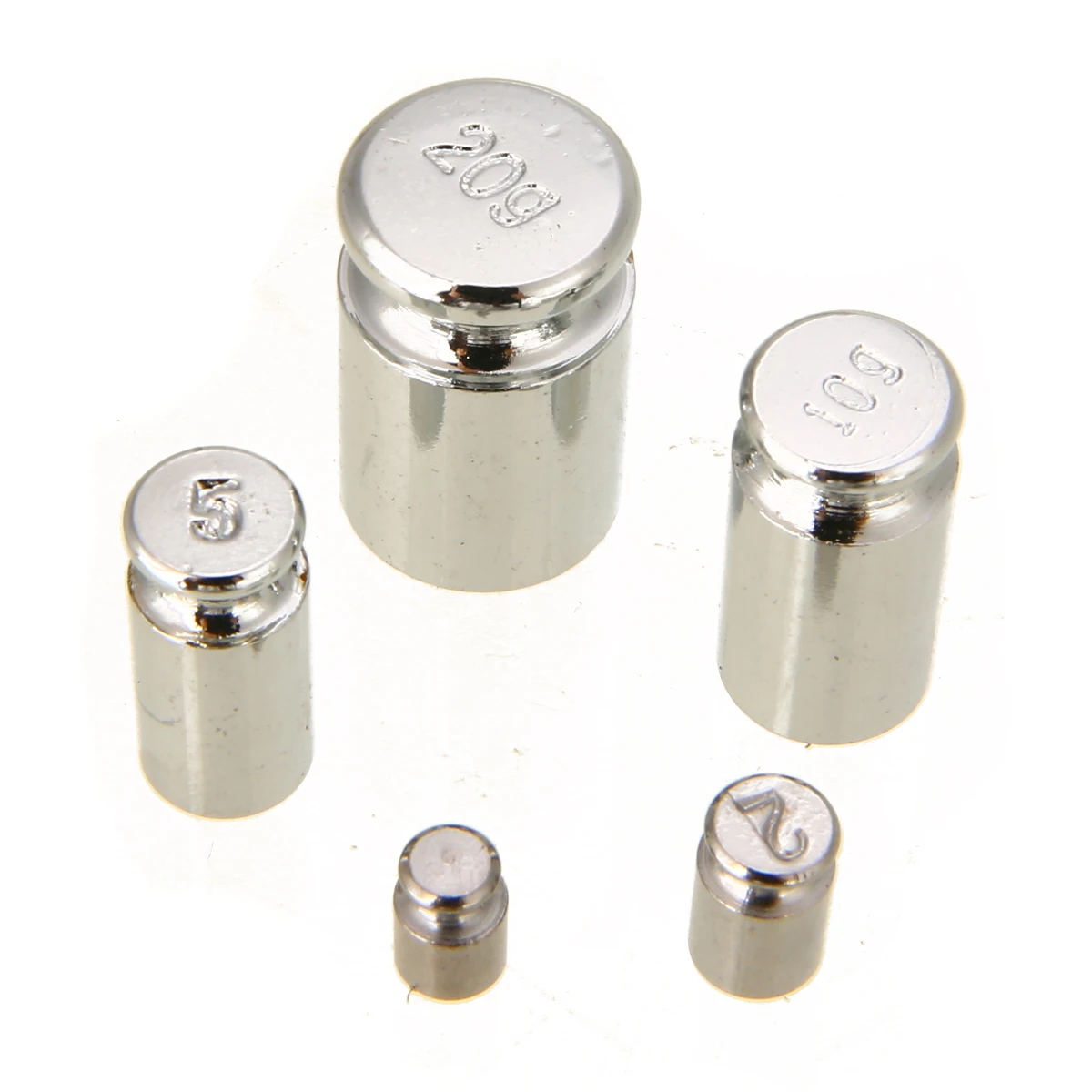 5pcs Precision Chrome Plating Weights Grams Scale Calibration Set DIY Measure Tool for Balance Digital 1g 2g 5g 10g 20g | Инструменты