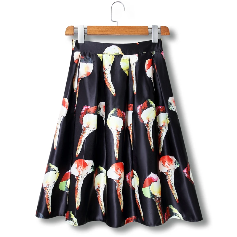 Женское бальное платье Neophil черное плиссированное средней длины с принтом