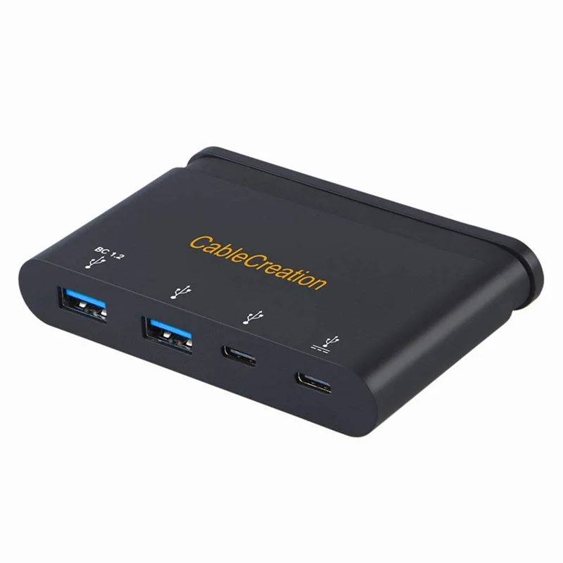 Адаптер передачи данных и зарядки PD типа C на 2 USB 3 0 + совместим с Thunderbolt поддержка