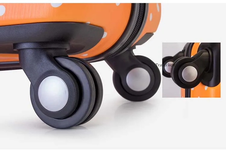 Прекрасный мультфильм панда ребенок прокатки багаж Spinner бренд дорожные сумки прекрасный дальний Дорожный чемодан колеса