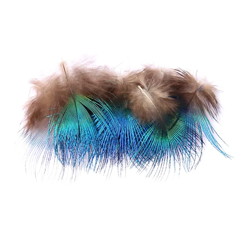 

Best Selling Boutique 30 Pieces Of Peacock Feathers Natural Feathers 3-6CM Wedding Dress DIY Fluffy Valentine's Day Decoration