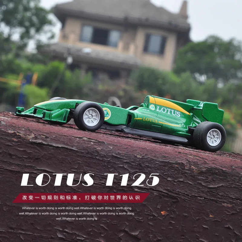 Металлические весы 1:43 F1 FFormulaa 1 LOTUS гоночный автомобиль модель моделирования T125