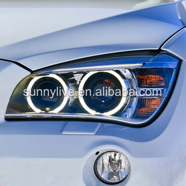 Для BMW X1 E84 Светодиодные ленты Ангельские глазки головной светильник D1S HID
