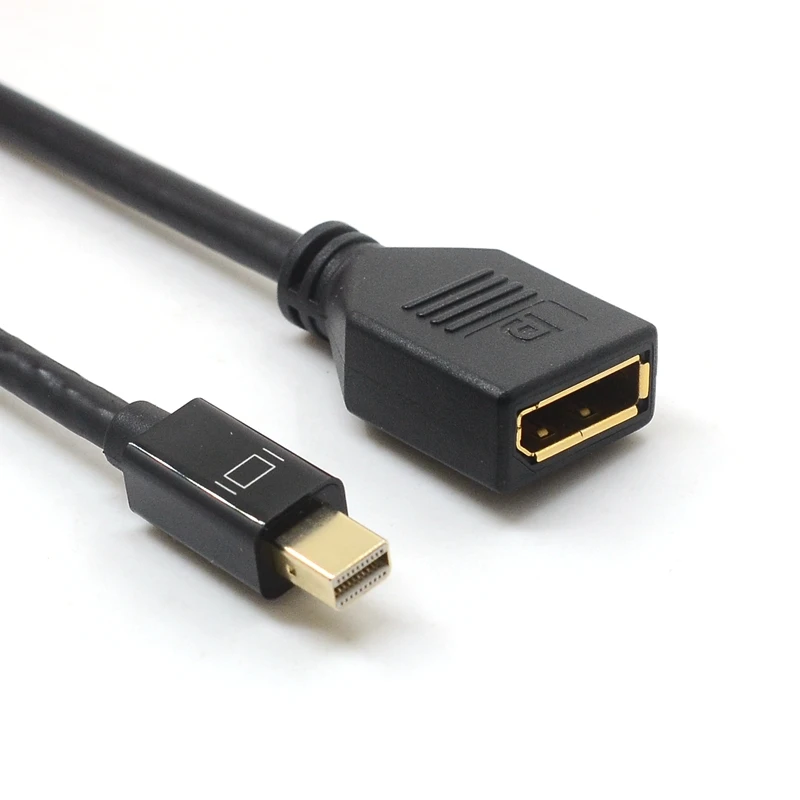 Кабель Thunderbolt Mini DisplayPort-DisplayPort 90 Угловой Удлинительный кабель DP-DP 30 см для