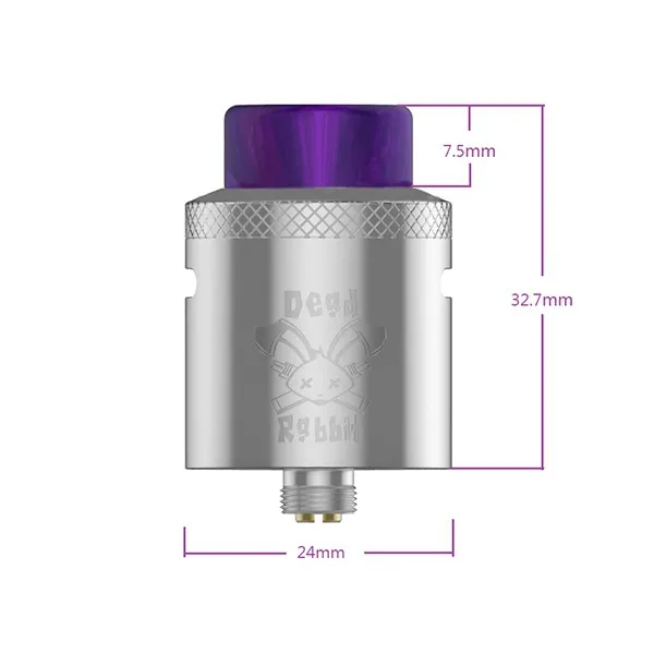 100% подлинный бак Hellvape Dead Rabbit BF RDA с золотым покрытием для вейпа 510 Mod одной и
