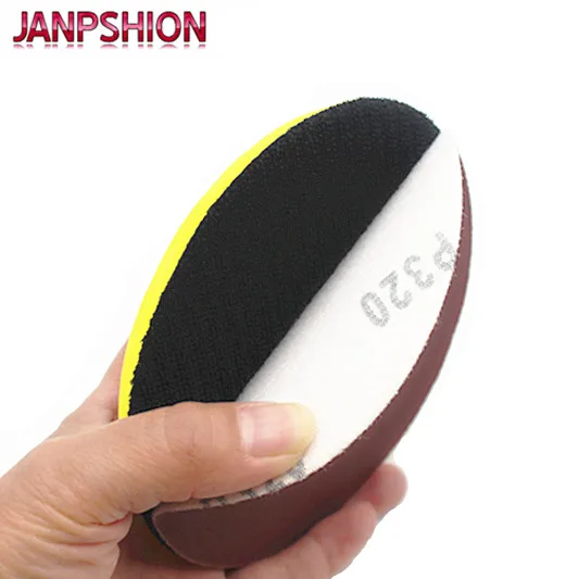 JANPSHION 40pc наждачная бумага для шлифовальной Красной круглой бумаги 6 &quot150 мм Grits