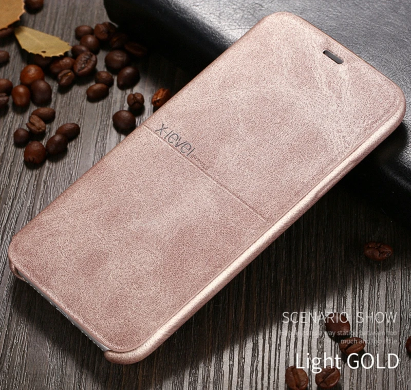 X-Level Роскошный кожаный флип-чехол для iPhone 11 Pro Max XS XR X винтажный Гибридный Тонкий чехол для бумажника для iPhone 8 7 6S+ Coque