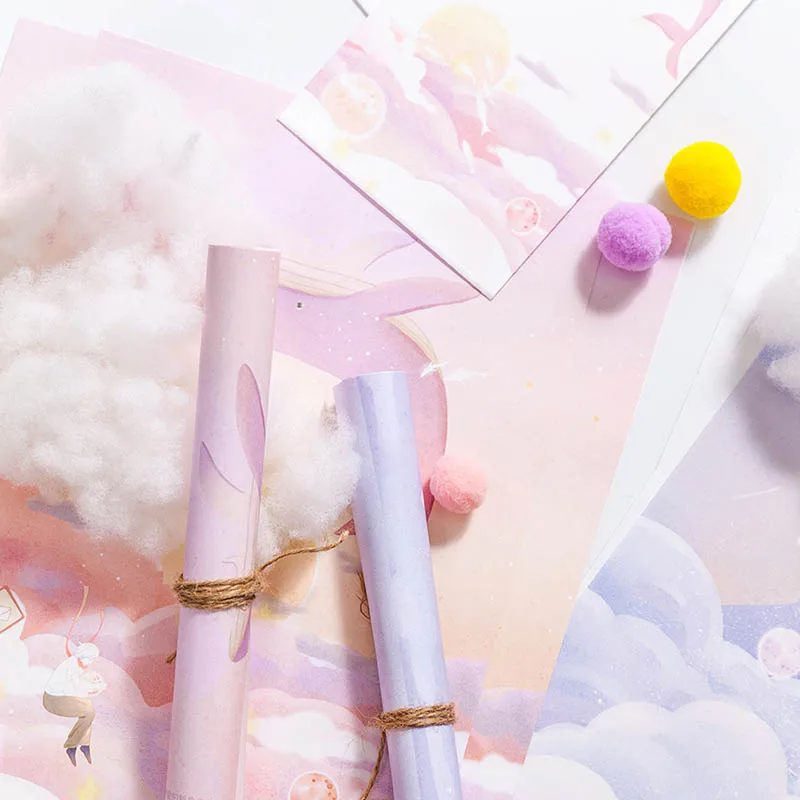 9Pcs/Set Cute Chinese Style For Card Scrapbooking Gift 3 Envelops+6 Writting Paper Envelope Making Colored Greeting Cards Gifts |