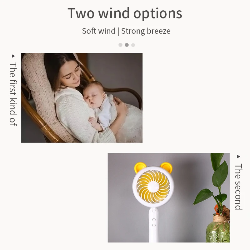 OUSU офисные гаджеты крутой Настольный вентилятор USB лампа LED свет портативный