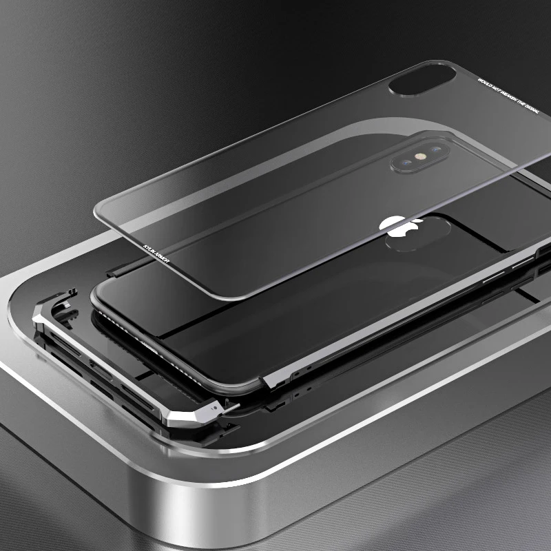 Для iPhone X 7 8 Plus чехол для 11 Pro Max черный защитный бампер самолета металлический винт