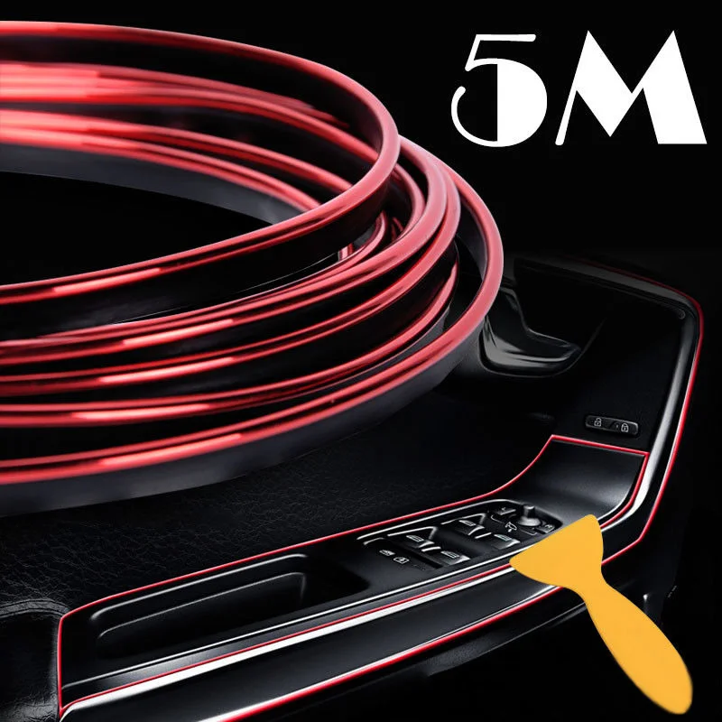 Interior Car Decor Sticker Scraper 5M Trim Decals Door Moulding Line PVC | Автомобили и мотоциклы