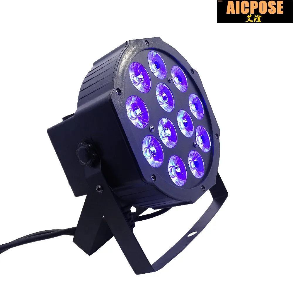 8 шт./лот 12x12 Вт led Par light RGBWA UV 6in1 плоский par Can 64 bar dj свадебный свет сценический с