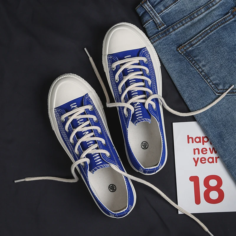 Женская обувь 2018 новая белая парусиновая весенне-летняя повседневная женские