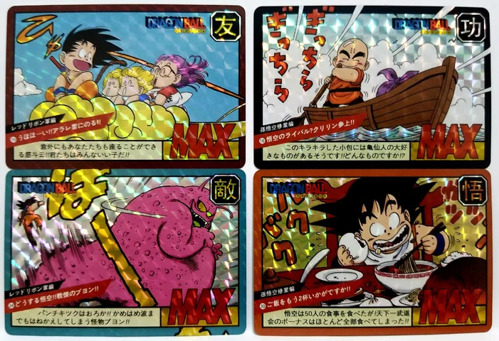 40 шт. Dragon Ball Гоку Broly Тридцатая юбилей игрушки Фигурки часы в советском стиле игры флэш карты коллекционные карточки