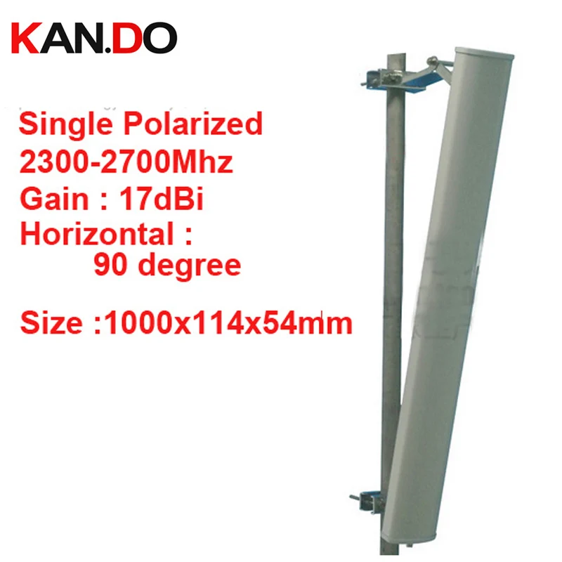 

18dbi Vertical Polarization 65 Degree 2300-2700Mhz Panel Antenna 2.4G Wifi Base Station Use FDD 4G TDD Transmitting Antenna