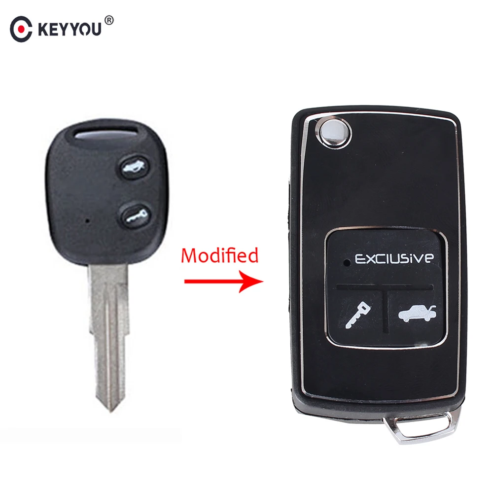 Брелок KEYYOU для автомобиля складной дистанционный флип брелок Chevrolet Epica Lova Spark Avoe с