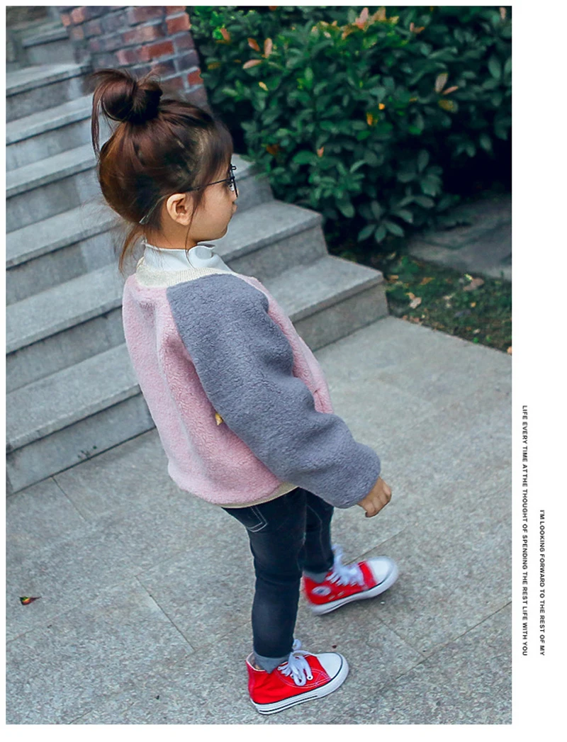 Зимние куртки для маленьких девочек теплое пальто из флиса Детская куртка