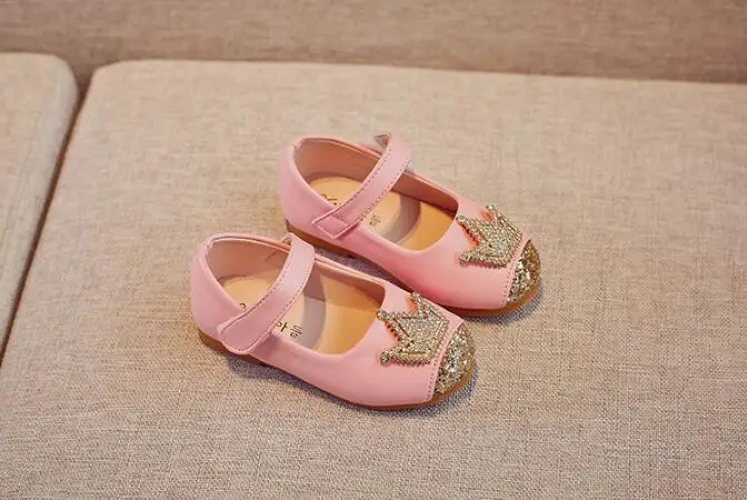 Размеры 21--35 детей Обувь для девочек новый роскошный корона принцессы Модная