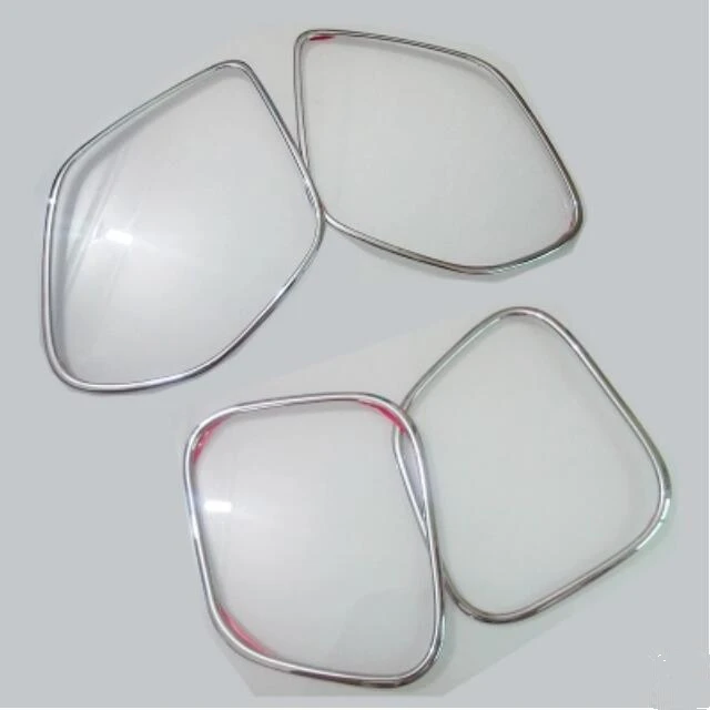 abs plastic chrome Cotochsun 4 шт./компл. авто-Стайлинг Нержавеющая сталь двери динамик декоративная рамка Наклейка Обложка чехол для Mitsubishi ASX 2013 - Название цвета: abs plastic chrome