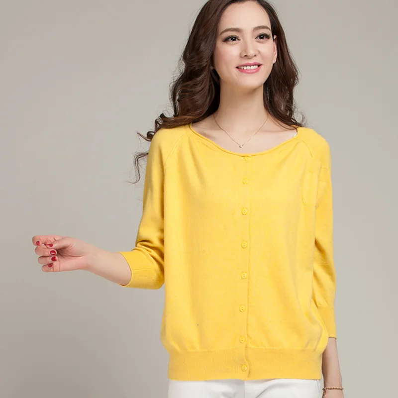 2020 Spring New Korean Wool Sweater Female Loose Slim Knitted Cardigan Fashion Round Neck Women Sweaters |