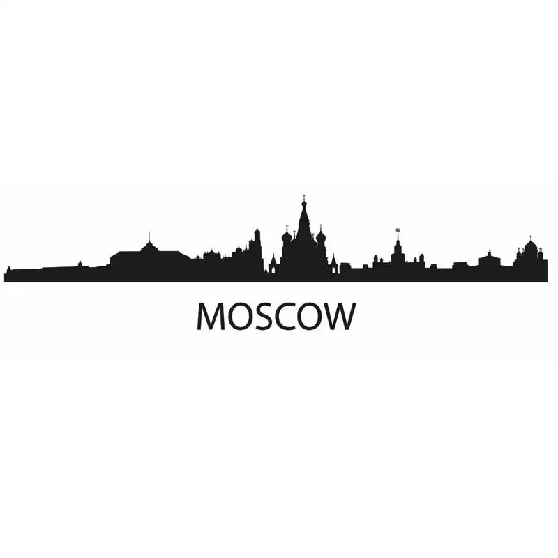 Силуэт москвы рисунок
