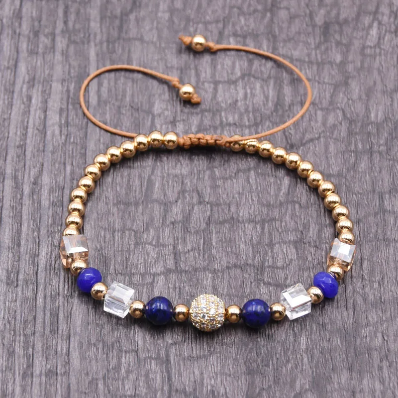 2019 new design Luxury Charm 8mm CZ ball Bracelets &amp crystal For Women Men Cubic Micro Pave Braiding Bracelet Bangle | Украшения и