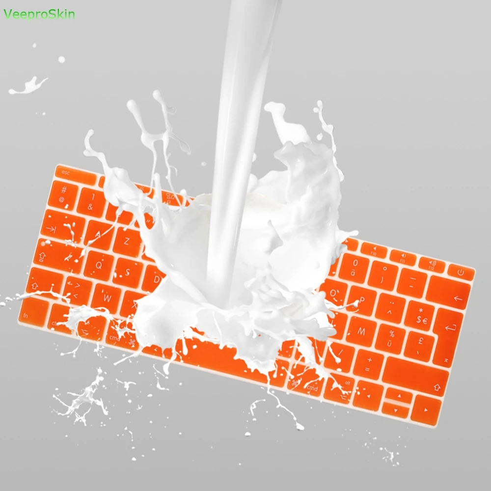 Для Macbook 12 дюймов AZERTY французский Великобритания силиконовая клавиатура кожного покрова для MacBook New Pro 1" A1708( версия, без Touch Bar