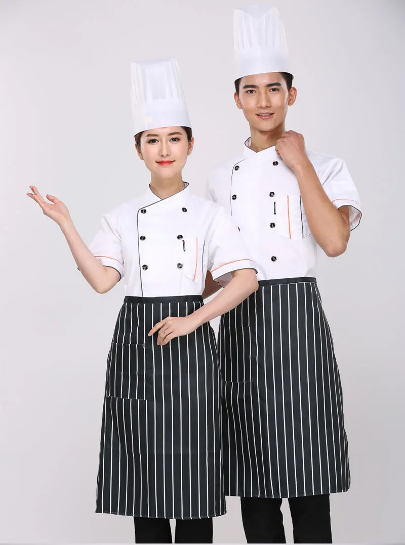 3 цветная одежда для шеф повара отеля комплекты кухни ресторана с коротким