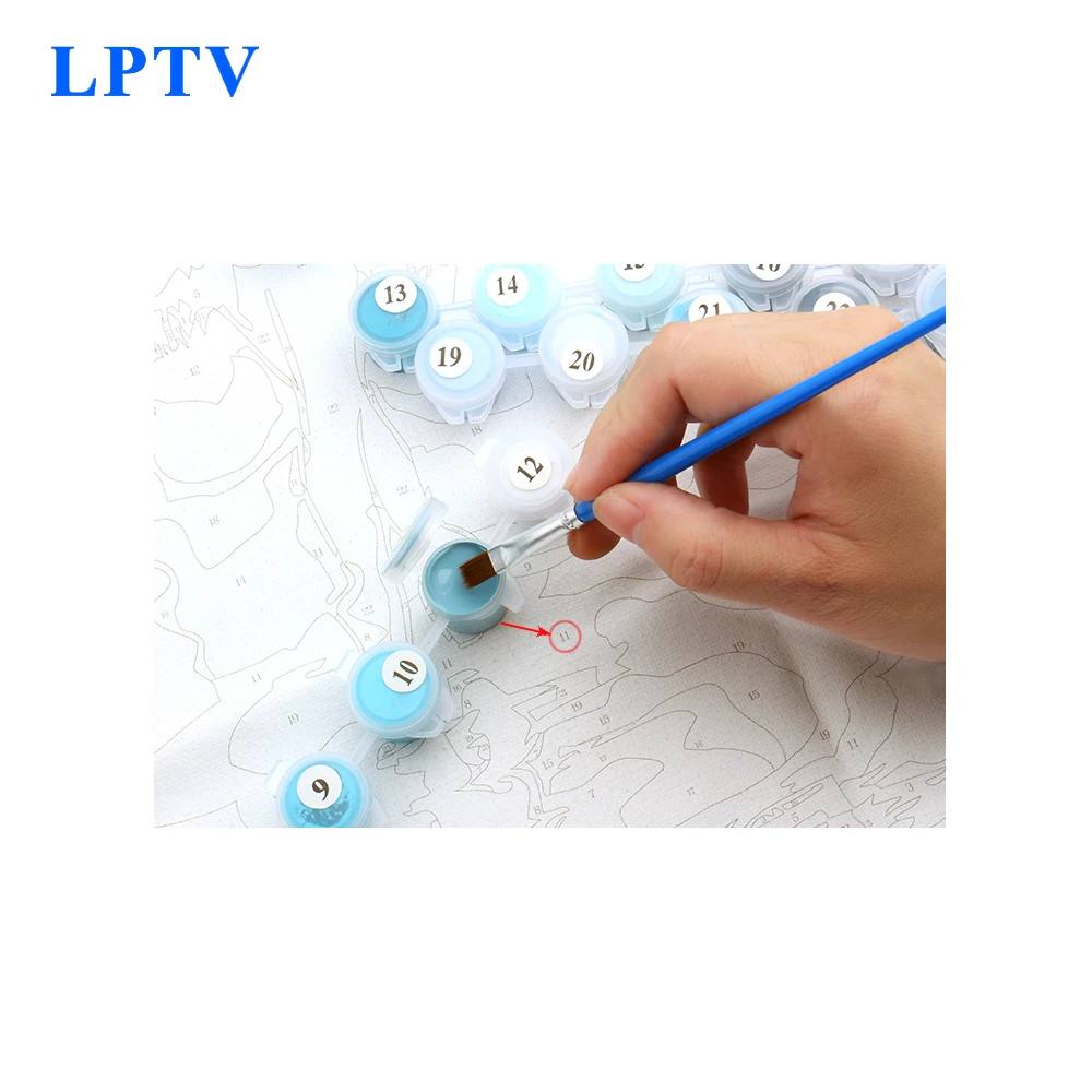 Новая мода бескаркасные небо крылья постер краска по номеру упаковка Ручная