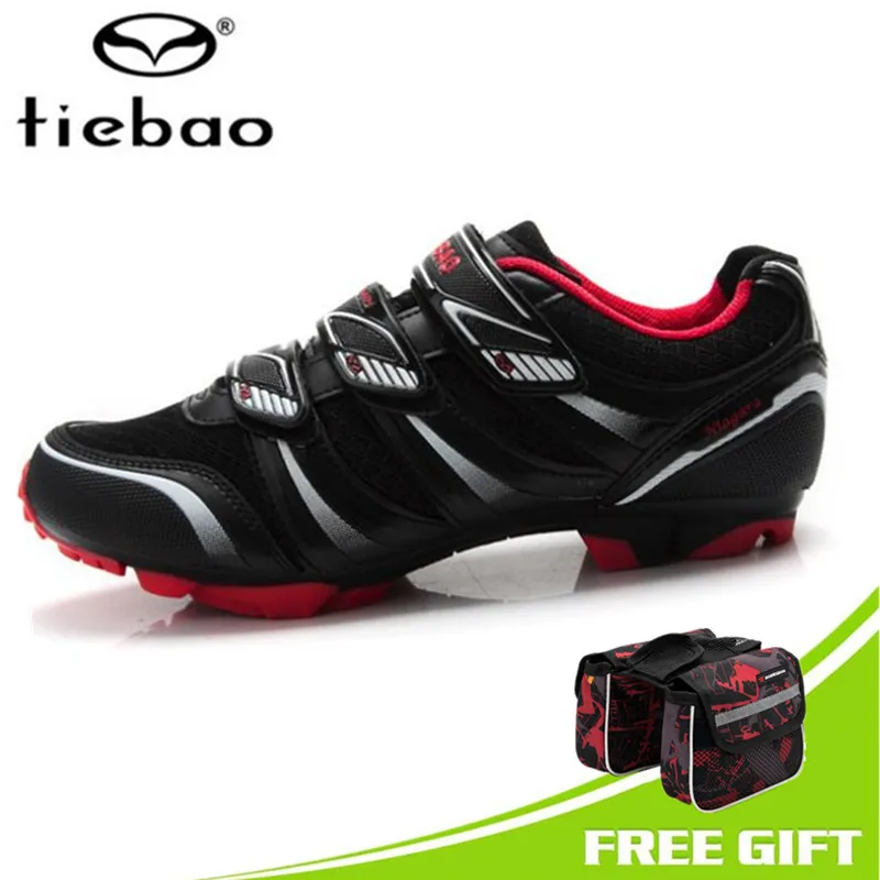 B1428 Red Tiebao велосипедная обувь для мужчин Sapatilha Ciclismo Mtb chaussure vtt, обувь для велосипеда, самоблокирующаяся спортивная обувь для горного велосипеда - Цвет: B1428 Red