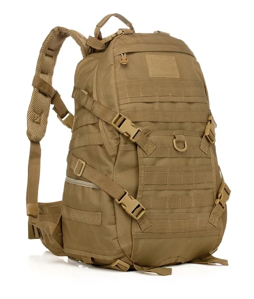 TAN Мужские дорожные сумки тактика военный рюкзак 40L Molle камуфляжная сумка для пеших прогулок альпинизма рюкзаки для мужчин - Цвет: TAN