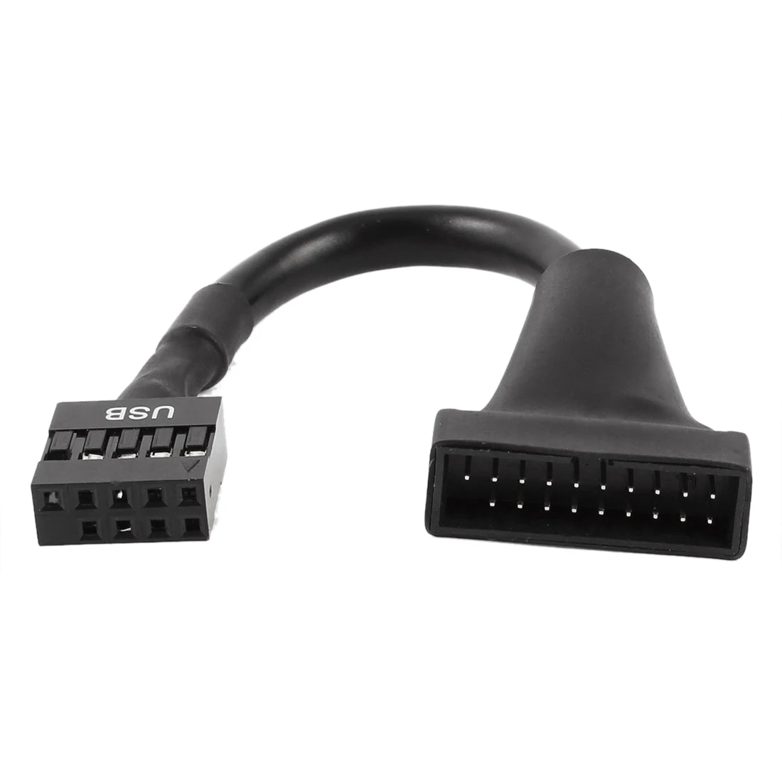 Лучшие предложения черный USB 2 0 9 контактный разъем для 3 20 кабель адаптера |
