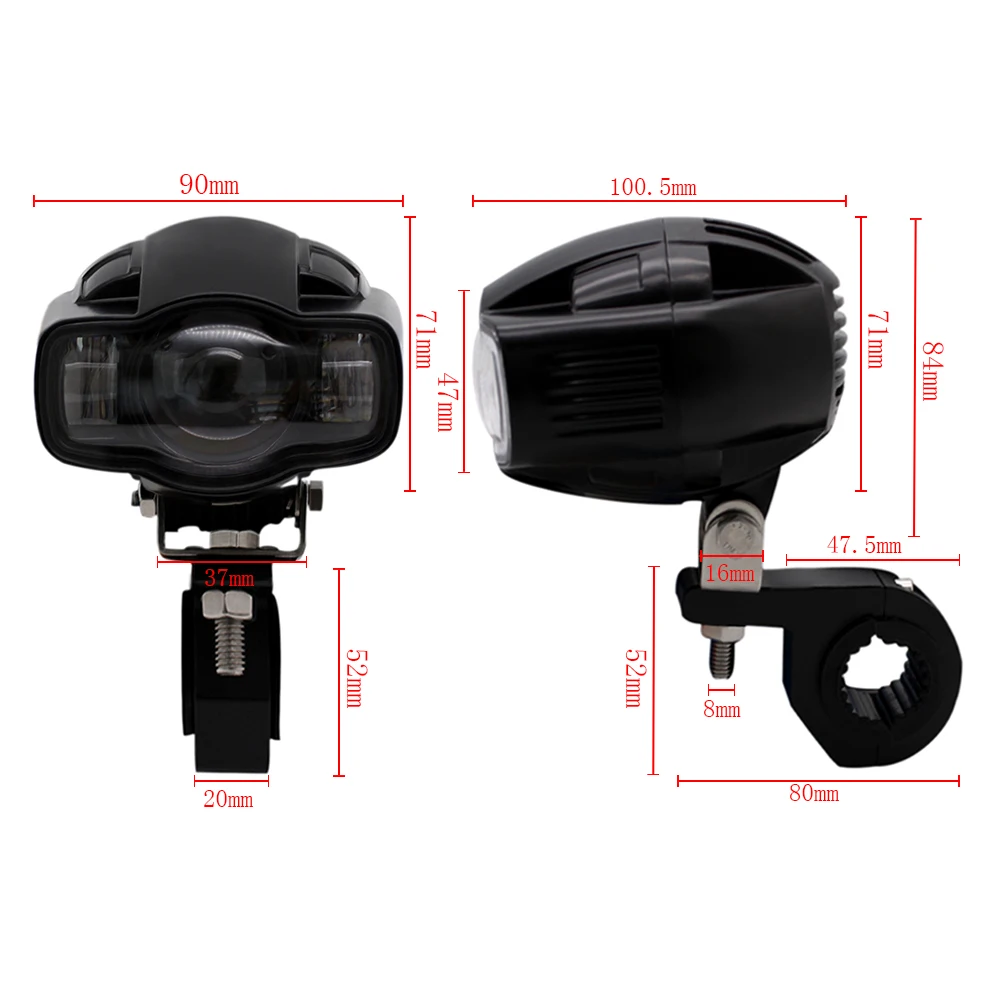 Универсальные мотоциклетные Противотуманные фары Nordson 22 40 мм IP65 светодиодные с USB