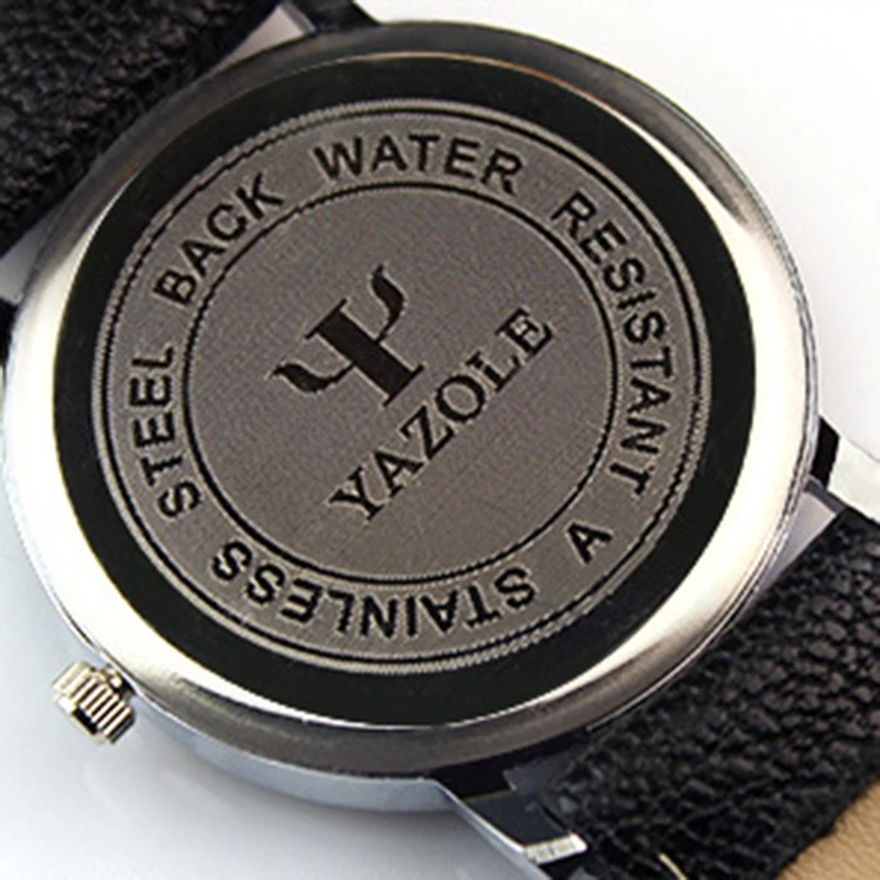 Часы Yazole Мужские кварцевые повседневные деловые классические ультратонкие